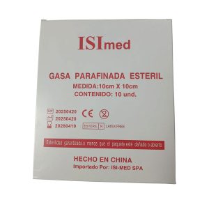 Gasa Parafinada 10x10cm  10 unidades