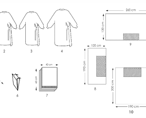 PAQUETE DE ROPA UNIVERSAL 4 CAMPOS  ISIMED®