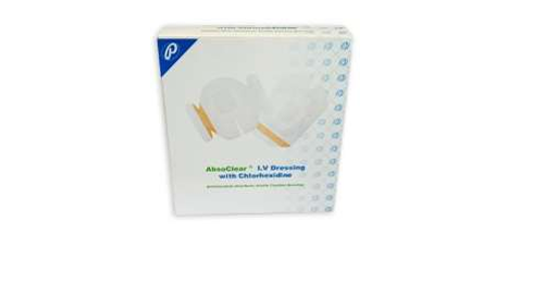 APÓSITO PARA FIJACIÓN DE VÍA VENOSA IV CON CLORHEXIDINA ABSOCLEAR IV®